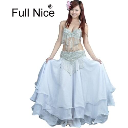 New Performance Dancewear Bellydance Clothes Professional Women Egyptian Belly Dance Bra Belt Skirt Oriental Beaded Belly Dance
