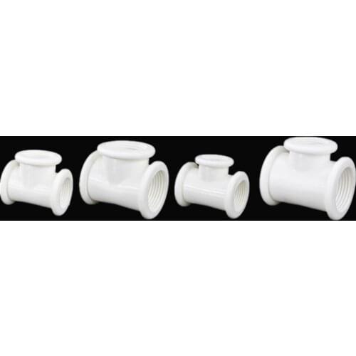 Tee Type Plastic Pipe Fitting Adapter Coupler Connector For Water Fuel Gas 1/2" 3/4" 1"BSP Female Thread 3 Way