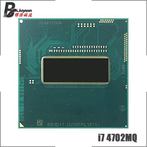 Intel Core i7-4702MQ i7 4702MQ SR15J 2.2 GHz Quad-Core Eight-Thread CPU Processor 6M 37W Socket G3 / rPGA946B