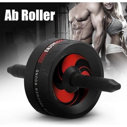 Durable Four Rounds Black Green Sucker Sports Fitness Sit-Ups Assistant Muscle Belly Roller Outdoors Motion Abdominal Wheel