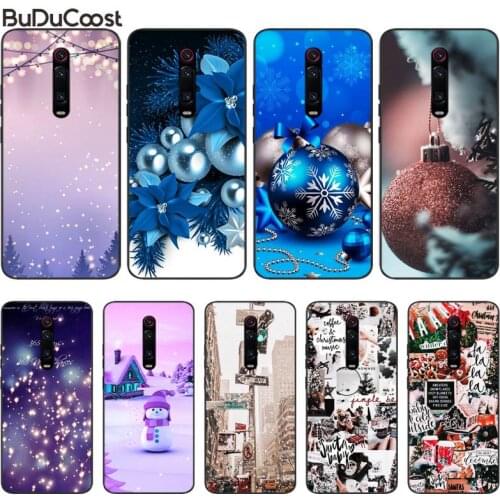 Riccu Christmas tree winter Phone Case For Redmi 6 4X 7 7A 8 GO K20 Note 4 4X 5 5A 6 6 Pro 7 8 8pro