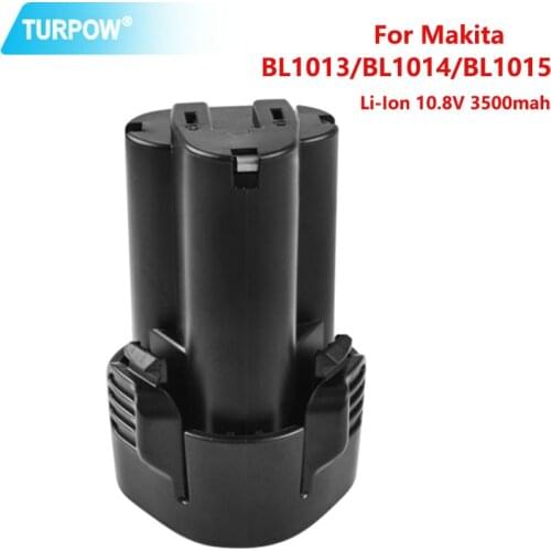Turpow 3500mAh 10.8V Rechargeable Li-ion Battery For Makita BL1013 BL1014 BL 1013 BL 1014 LCT203W 194550-6 194551-4 195332-9