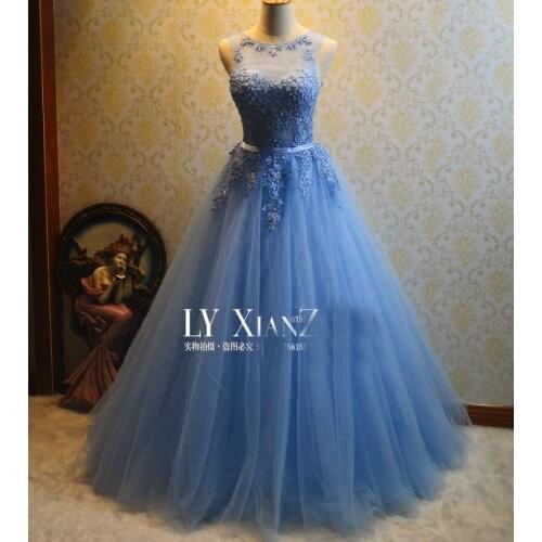 Light blue floral embroidery Medieval dress Renaissance gown Sissi princess dress Victorian Gothic/Marie Antoinett Belle Ball