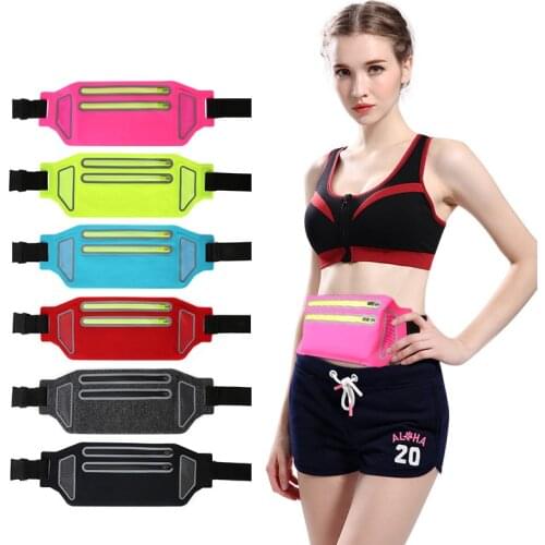 Waist Pack Women Running Waterproof Waist Bag Mobile Phone Holder Joogy Hip Gym Fitness Travel Pouch Belt Bags For Iphone 11