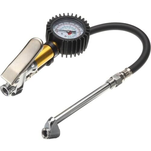 1pc 220PSI High-precision Car Motorcycle Tire Pressure Meter Air Line Tyre Pump Inflator Pressure Gauge Compressor Tool Parts