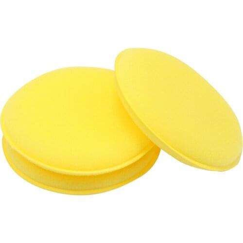 10 pcs Cars Waxing Polishing Wax Foam Sponge Round Sponge Vehicle Glass Clean Maintenance Cleaning Dust Tool Car Wash Supplies