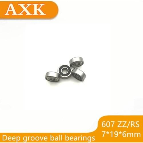 2019 New Limited 10pcs/lot Free Shipping Abec-5 607 607z 607zz R-1970zz 607rs 607-2rs 7*19*6 Mm Miniature Ball Bearing