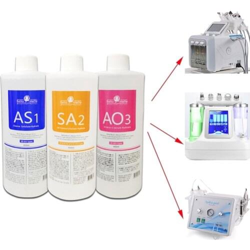 Aqua Peeling Solution 3 Bottles/400ml Per Bottle Aqua Facial Serum Hydra dermabrasion liquid