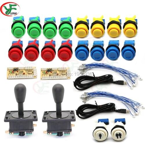 Jamma Arcade Cabinet DIY Kit Zero Delay USB Arcade controller To PC Connection The American style Joystick 4/8 way Push Buttons