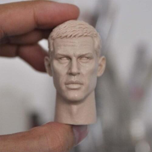 Blank 1/6 Scale Mad Max Tom Hardy Head Sculpt Unpainted Fit 12" Figure B Style