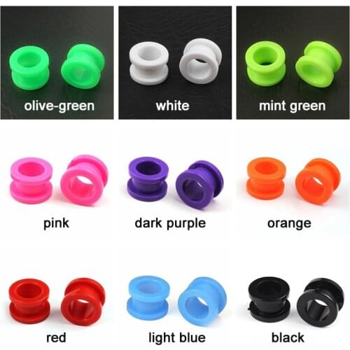 Casvort cheap acrylic screw ear gauges plugs and tunnels piercing stretchers earrings tunnels jewelry pair selling 2pcs lot