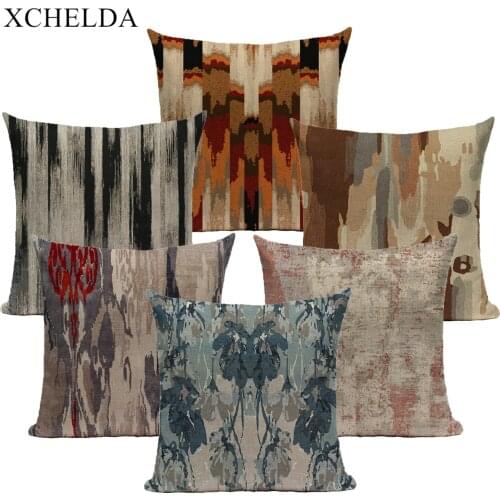 Art Throw Pillowcase Cushion Cover 45*45 40*40 Abstract Linen Home Decor for Sofa Bed Pillow Cover Decorative Case