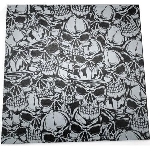 Skull Pattern KYDEX plate Bar block Knife K sheath Waist Clip 300*300*1.5mm 2.0mm