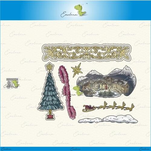 Country scene1 metal cutting dies 2021 new diy molds Scrapbooking Paper Making die cuts crafts