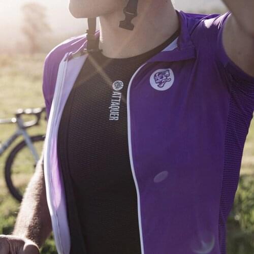 Attaquer Black White Cycling Team Jersey Quick Dry Men Summer Outdoor Sleeveless Breathable Sports MTB Base Underwear Ciclismo