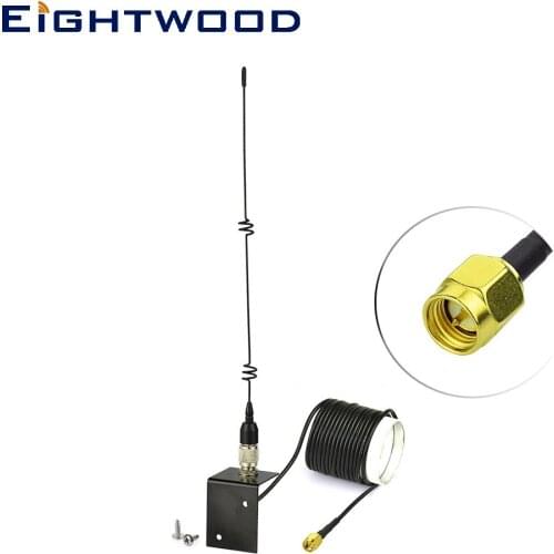 Eightwood 3G Antenna Kit High Gain External Omni Mount Aerial with SMA Male 3m Cable for Signal Booster Enhancer Repeater Router