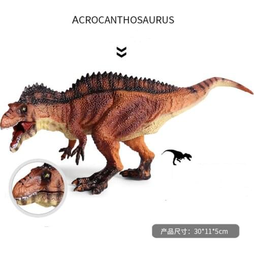Acrocanthosaurus Dinosaur Animals Action Figures T-Rex Corpse PVC Model Collection Toy For Kids Simulation Animals Figurines