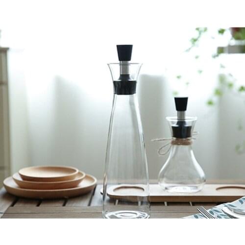 High borosilicate glass leak proof oil kettle Multi Size creative sesame oil bottle kitchen supplies anti-corrosion olive oil sp