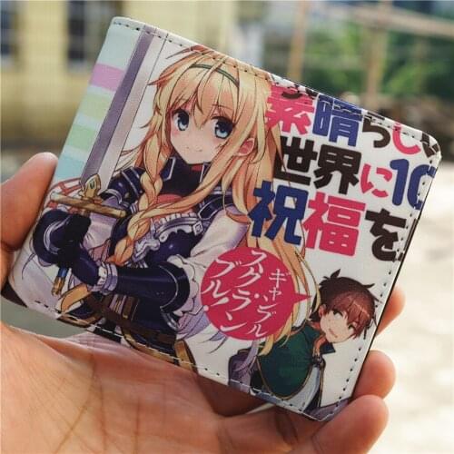 KonoSuba Gods Blessing on This Wonderful World! Coin PU Leather Wallet Purse Bag Holder Layer Cool Hot