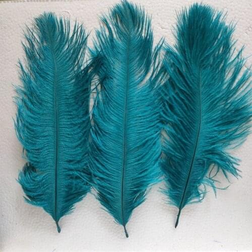 Beautiful Malachite Green ostrich feather 10 pcs feather length 6-8 inches / 15-20 cm DIY wedding costumes and hat decorations