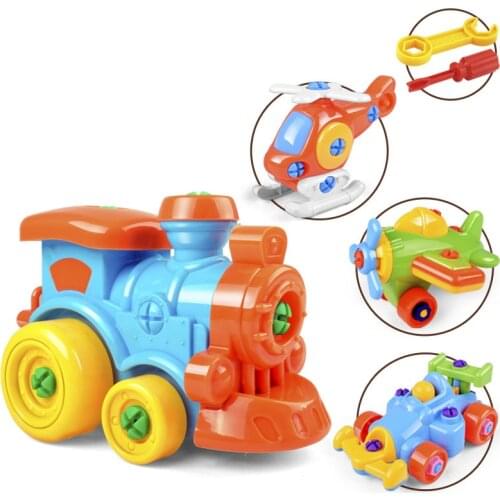 Hot Kids Disassembly Assembly Car Plane Train toys for Children Classic Toys Kids Child Baby Boy Disassembly Assembly Car Toy