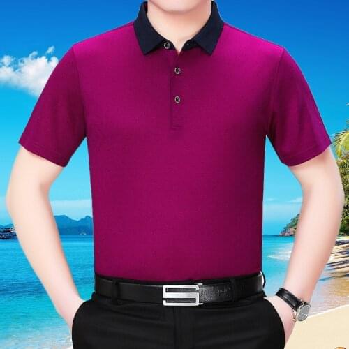 Mans Summer 2020 New T-shirt 200% Silk T Shirt Men Plus Size Casual Man Clothes T-shirts High Quality Camiseta B02-26906 KJ2266