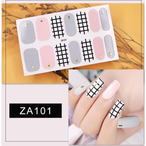 Parkson Nail Stickers Solid And Patterned Full Cover Pure Color Easy To Use Adhesive Tassel Nail Stickers Nail Art Decoration