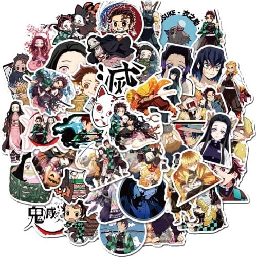 10/30/50pcs/pack Japanese anime Demon Slayer Stickers For Cars Motorcycles Furniture Childrens toys Skateboards Computers Etc