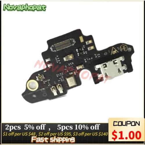 Novaphopat For ZTE Nubia N3 NX608J USB Dock Charging Charger Port Connect Connector Flex Cable Mic Microphone Board +tracking