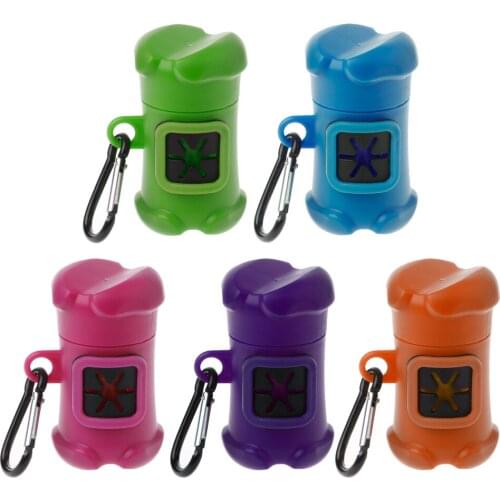 New Pet Dog Bone Shape Waste Poo Garbage Dispenser Box Clean Up Bags Holder Carrier