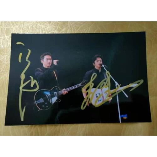 Hand signed Li Jian Liang Bo autographed original photo 5*7 free shipping 122020