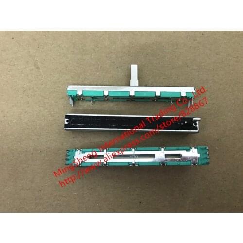 Original new 100% SC6080GH 75MM mixer fader potentiometer with a midpoint B10K B103 4 pin +4 pin long handle 15MMC (SWITCH)