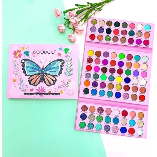96/88/60 Color Eyeshadow Palette Pearly Matte Sequins Large Multi-color Multi-purpose Eyeshadow Palette Creative Eye Makeup TSLM