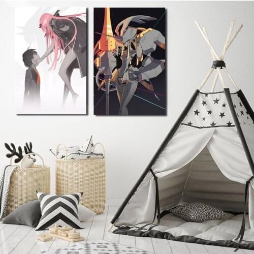 Canvas Posters Prints Darlings In Franxxes Sexy Anime Wall Art Painting Decorative Picture Modern Living Room Home Decoration HD