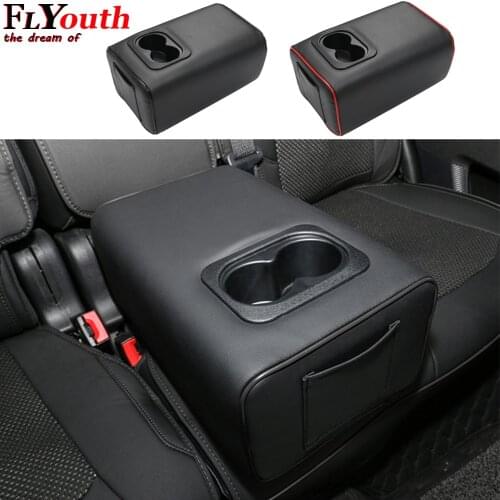 Second Row Rear Central Armrest Box w/ Cup Holder Arm Rest For Ford Explorer 2011-2021 Car Accessories
