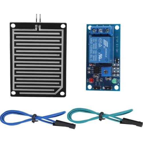 12V Rain Water Raindrops Detection Rain Sensor Module Relay Control Module Rain Water Sensor Module Snow Detection Sensor