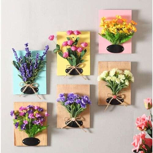 Three-dimensional Hand-made Artificial Meaty Wall Hanging Plant Simulation Flower Bedroom Living Home Wall Kids Room Decoration