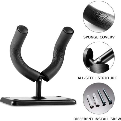 Guitar Hanger Drilling Wall Mount Hangers for Electric Guitar and Folk Guitar