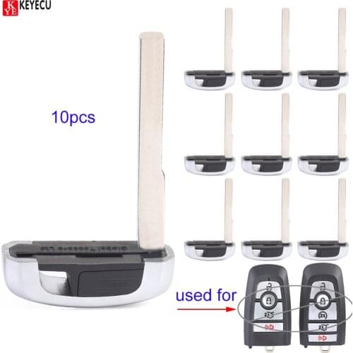 KEYECU for Ford F150 F250 F350 F450 Edge Fusion Explorer Mustang 2017 2018 Emergency Key Blade Insert