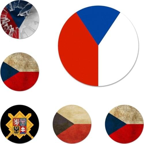 58mm Czech Republic Flag Culture Icons Pins Badge Decoration Brooches Metal Badges For Backpack Decoration