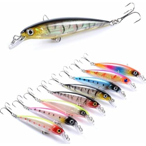 1Pcs Minnow Fishing Swimming Fishing Wobbler Jig Trolling Lure 85mm 7.2g 3D Eeye Artificial Hard Bait Perch Carp Fishing tackle