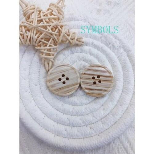 20pcs Brown pattern imitation horn resin button suit mens coat suit round decoration DIY sewing accessories batch