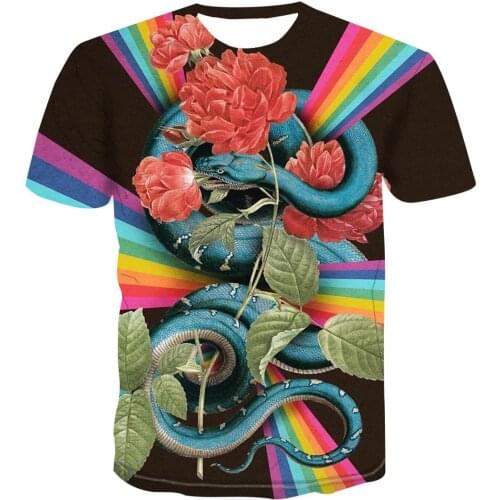 2020 Boutique 3d Fashion T -Shirt Men 'S Abstract Art Cartoon /Animal /Print /Personalized Trend Summer Short Sleeve S -6xl Top