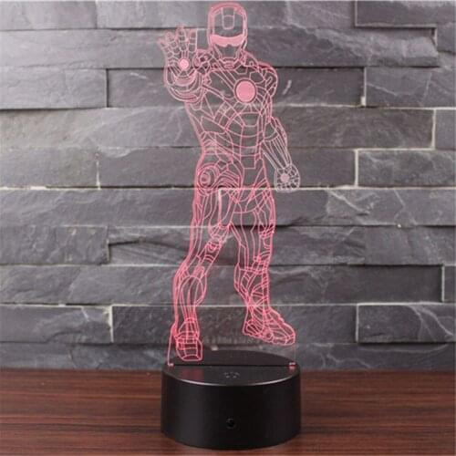 3D LED Night Light Touch Switch Table Desk Bedroom Lamp Kids Gift new
