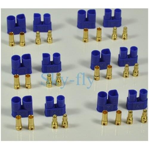6 Pairs EC3 Gold Connector Female Male Bullet Banana Plug For RC ESC LIPO Battery