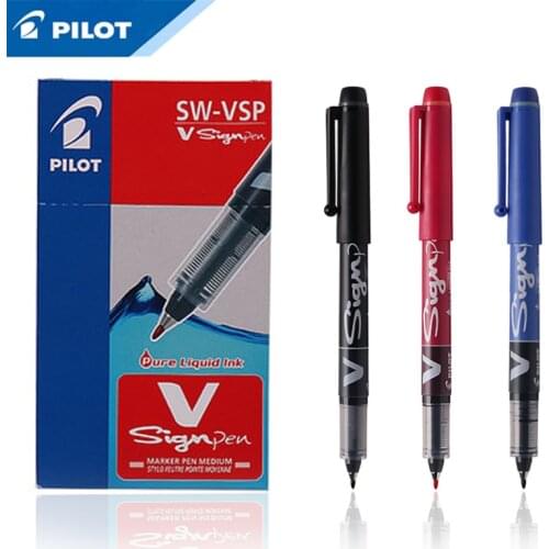 6 Pcs/Lot PILOT SW-VSP Sign Pen 0.6MM Writing Supplies Office & School Supplies signature gel pen