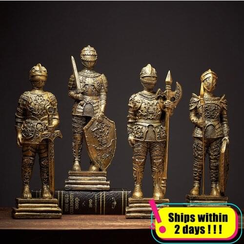 HOME DECORATION ACCESSORIES STATUE DECORACION HOGAR MODERNO FIGURINES ROMAN SOLDIER BAUBLE SCULPTURE HOME DECOR MAISON