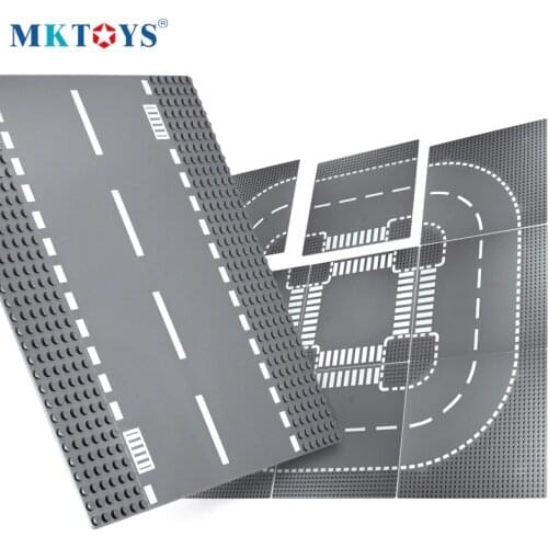 MKTOYS Block Baseplate 32*32 DOTs Bricks Plates Building Blocks Plates Compatible with Classic City Road Street Base Plates