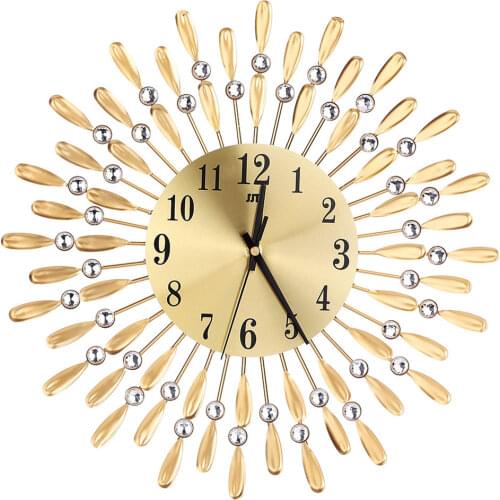 3D Large Wall Clock Crystal Sun Modern Style Silent Clocks for Living Room Office Home Decoration A1