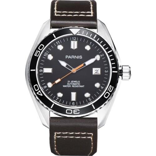 Men military wrist watch,mens automatic watches PARNIS sport man mechanical wristwatch waterproof clock luminous luxury brand